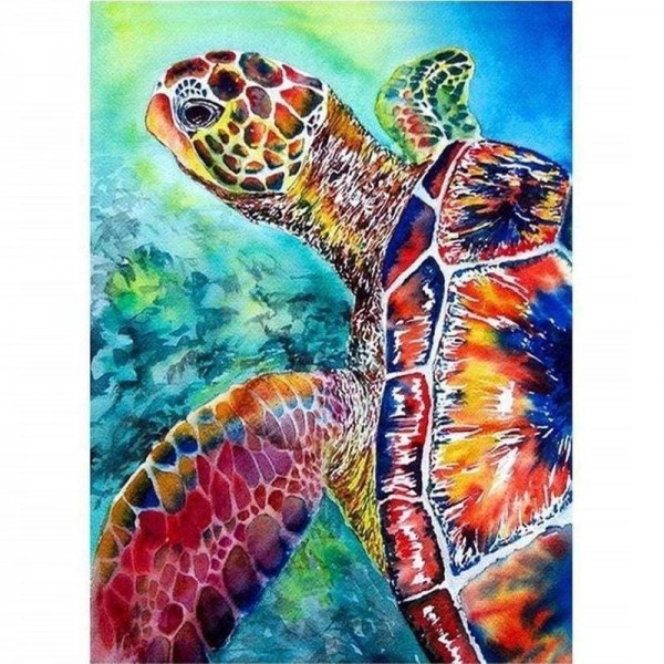 Kleurrijke schildpad