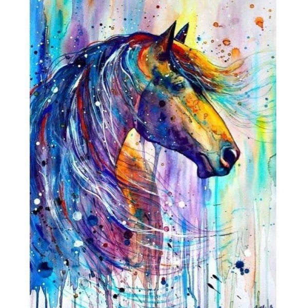 Kleurrijk paard