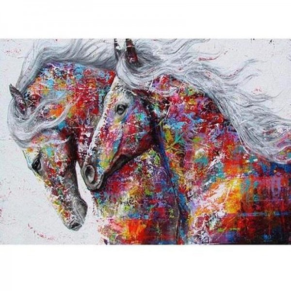 Gekleurde paarden