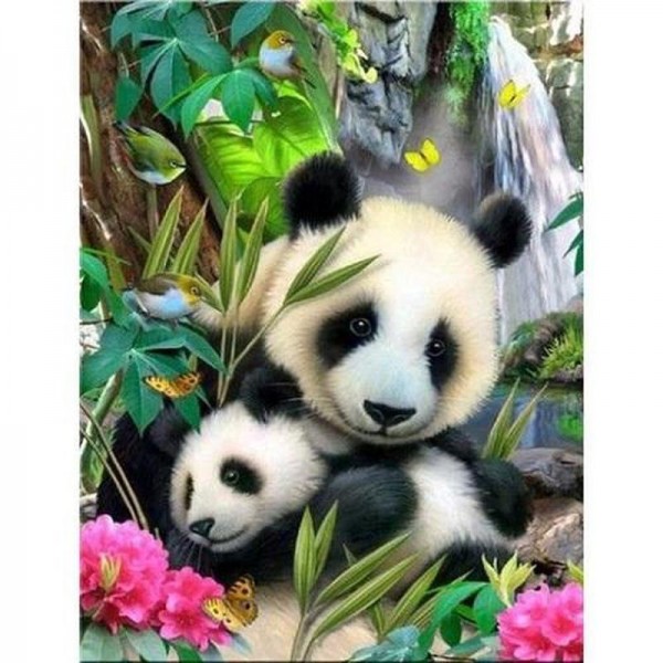 Panda met jong