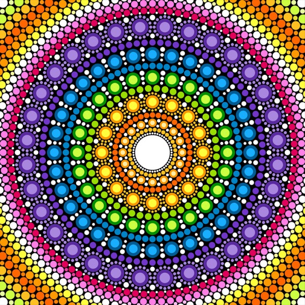 Mandala regenboog