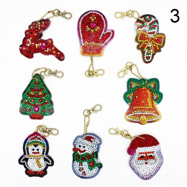 Sleutelhangers | Kerst | Diamond Painting