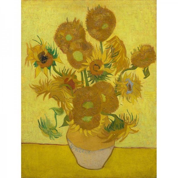 Zonnebloemen in vaas | Vincent van Gogh