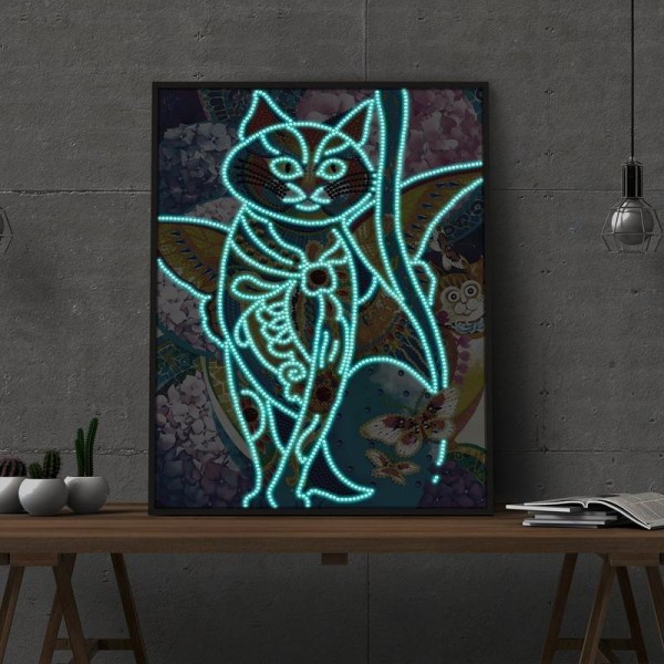 Kitten | Glow in the dark 30x40cm