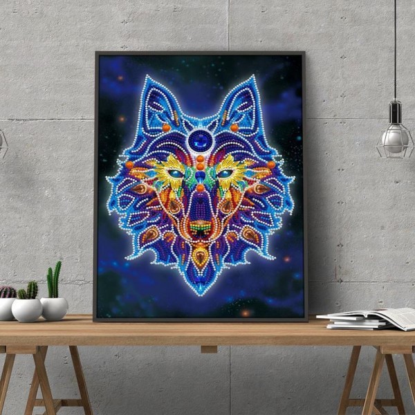 Wolf | Glow in the dark 30x40cm