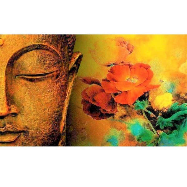 Boeddha met bloem