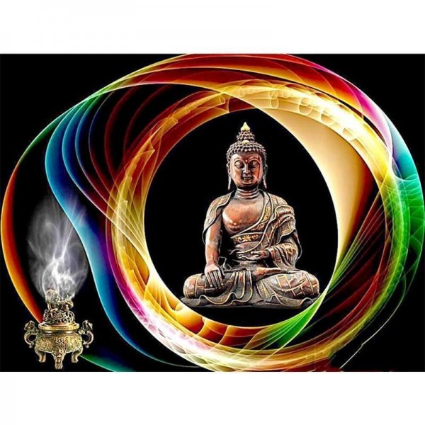 Boeddha regenboog rook